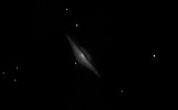 Dessin gal. du Sombrero M104 par Yves Argentin. Avril 2018.