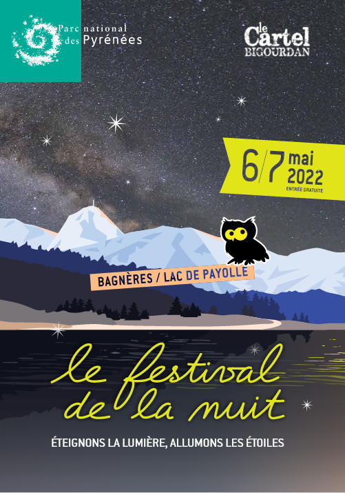 Affiche du Festival de la Nuit - 6 et 7 mai 2022, lac de Payolle