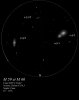 M 59 et M 60 galaxies dans la Vierge